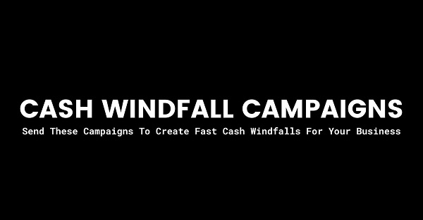 Sean Anthony – Cash Windfall Campaigns Sean Anthony - Cash Windfall Campaigns