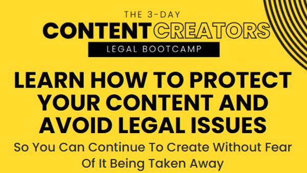 3-day-content-creators-legal-bootcamp 3-day-content-creators-legal-bootcamp